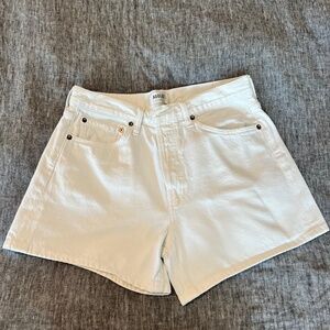 AGOLDE Parker Long Shorts (White)